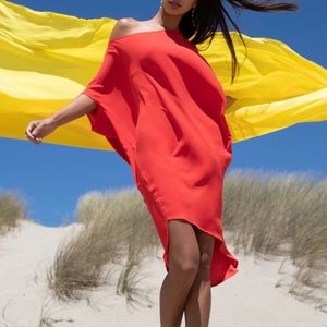 NWT Trina Turk Radiant Dress in Crimson Red Sz XS